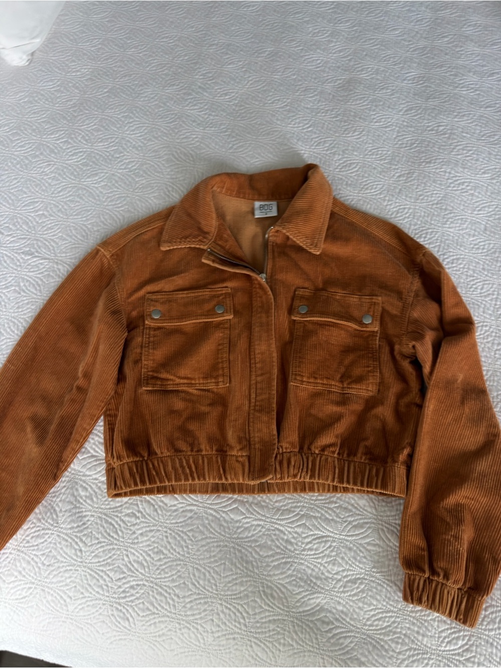 BDG Rust Corduroy Cropped Jacket